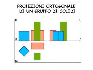 Gruppo di solidi in proiezione ortogonale
