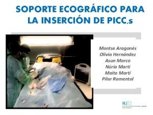 SOPORTE ECOGRFICO PARA LA INSERCIN DE PICC s