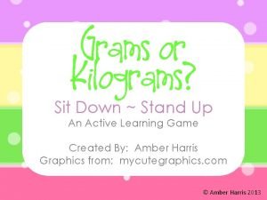 Stand up sit down game