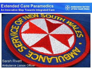 Extended care paramedic course