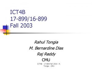 ICT 4 B 17 89916 899 Fall 2003