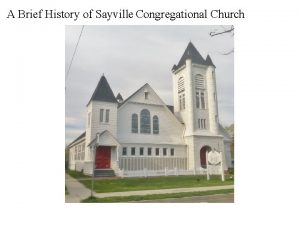 Sayville congregational church