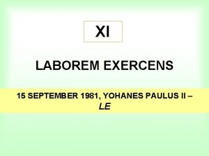 Laborem exercens (1981)