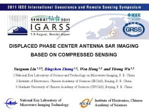 DISPLACED PHASE CENTER ANTENNA SAR IMAGING BASED ON