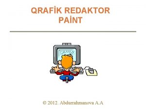 QRAFK REDAKTOR PANT 2012 Abdurrahmanova A A Paint