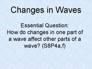Changes in wave properties sorting activity