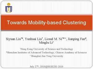 Yunhuai liu Yunhuai liu