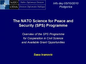 Nato pdd grants