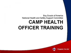 Boy Scouts of America National Health and Safety