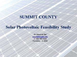 Solar installation summit county