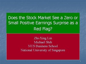 Does the Stock Market See a Zero or