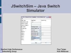 Java network simulator