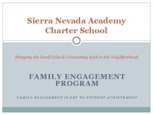 Sierra nevada charter school