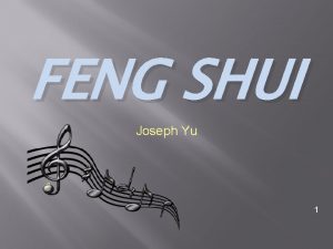 Joseph yu feng shui