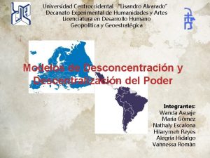 Universidad Centroccidental Lisandro Alvarado Decanato Experimental de Humanidades