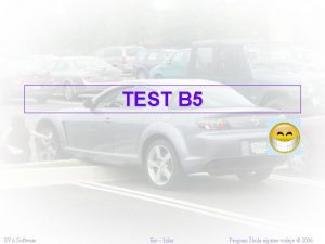TEST B 5 EVA Software Esc Izlaz Program