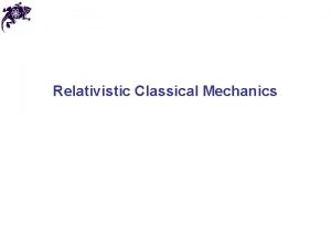 Relativistic Classical Mechanics XIX century crisis in physics