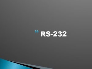 Rs232 adalah