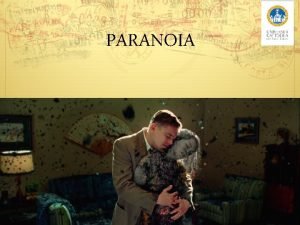 Paranoia definizione