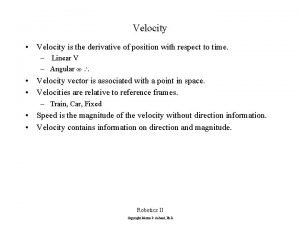 Is velocity derivative of position Is velocity derivative of position