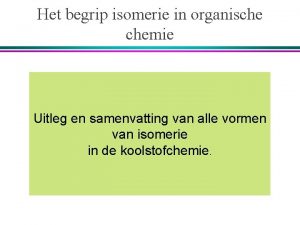 Stereo isomerie