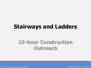 Stairways and ladders osha
