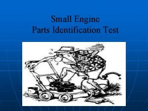 Small engine parts identification worksheet