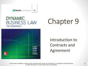 Classification of contracts