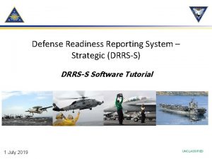 Defense readiness reporting system