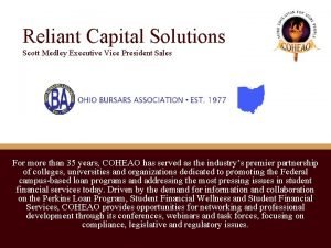 Reliant capital solutions department of education