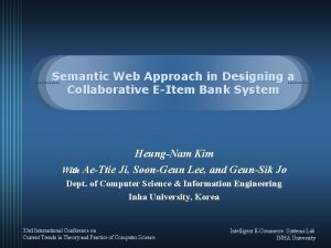 Semantic Web Approach in Designing a Collaborative EItem