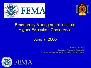 Emergency management institute