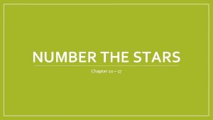 Number the stars chapter 10