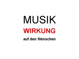 MUSIK WIRKUNG auf den Menschen Bildquelle Openclipart org