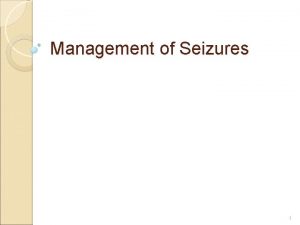 Warning signs of a seizure Warning signs of a seizure