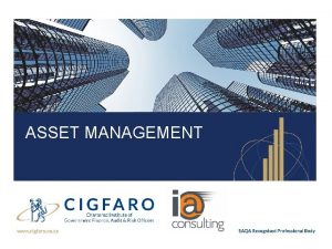 Value asset management