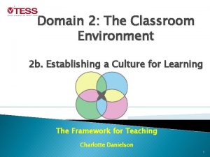 Domain 2 The Classroom Environment 2 b Establishing