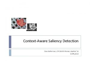 Context-aware saliency detection