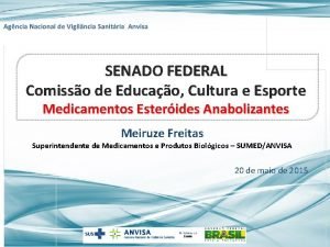 SENADO FEDERAL Comisso de Educao Cultura e Esporte