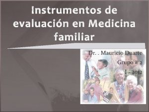 Instrumentos de medicina familiar