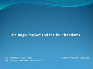 Four freedoms of the eu