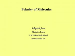 C-h bond polar or nonpolar