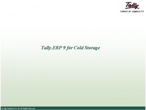 Cold storage erp