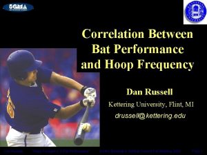 Correlation Between Bat Performance and Hoop Frequency Dan