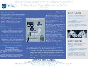 The Association between Electronic Cigarettes Traditional Cigarettes in