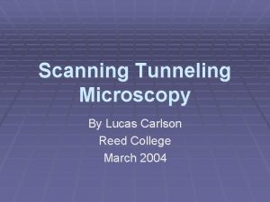 Scanning tunneling microscope history