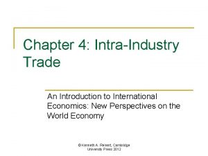 Intraindustry trade