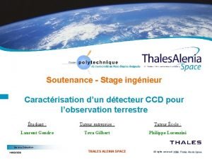 Organigramme thales Organigramme thales