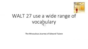 Edward tulane vocabulary