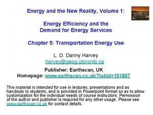 Energy and the New Reality Volume 1 Energy